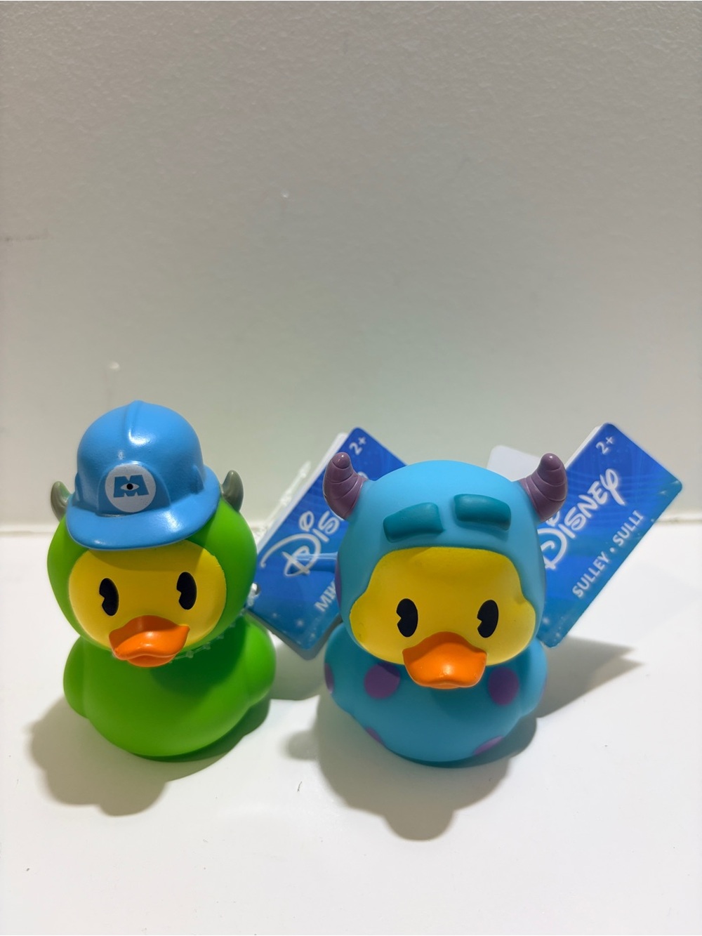 Disney Duckalooz Monsters Inc Mike & Sulley Rubber Duck Set NWT